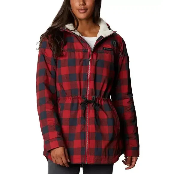 Columbia Women's Chatfield Hill Plaid Fleece-Lined Utility Jacket, Size - Small - Picture 1 of 6